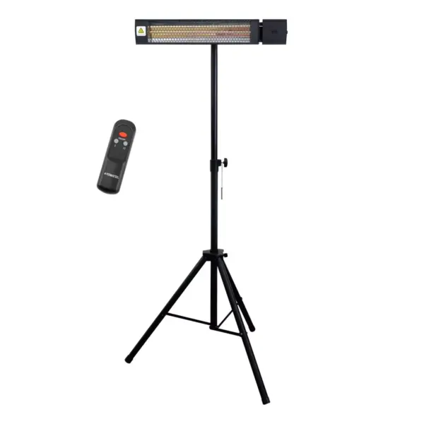 1500W Infrared Electric Patio Heater with Remote Control - Permasteel