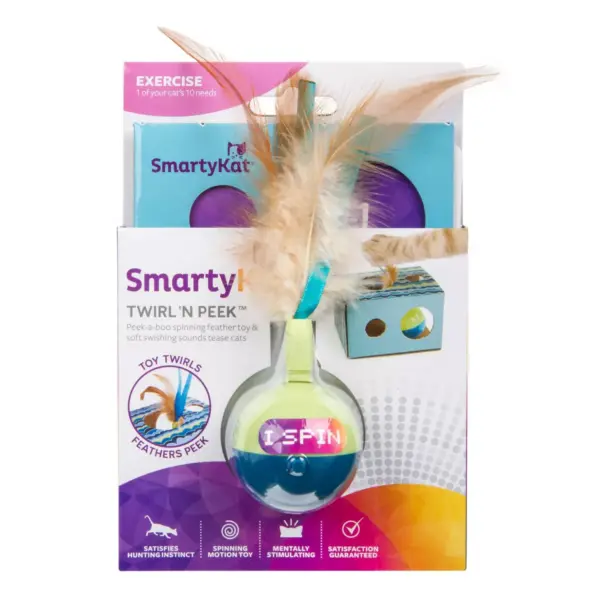 SmartyKat Twirly & Peek Electronic Motion Cat Toy