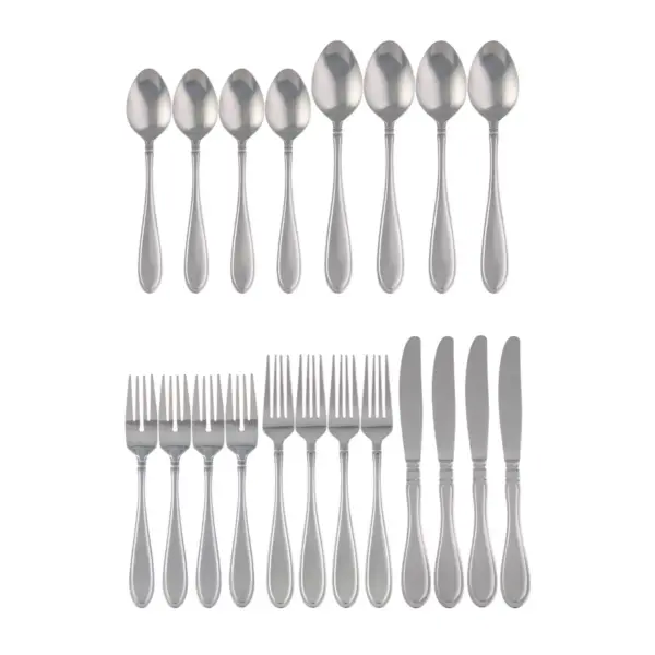 20pc Stainless Steel Evanston Mirror Silverware Set - Cambridge Silversmiths