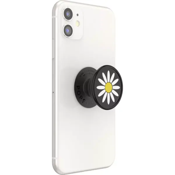 PopSockets PopGrip Cell Phone Grip & Stand - Festival Daisy Black