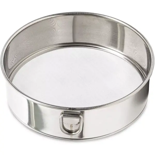 Juvale Stainless Steel Professional Round Flour Sieve for Baking (6.2 x 1.9 in)