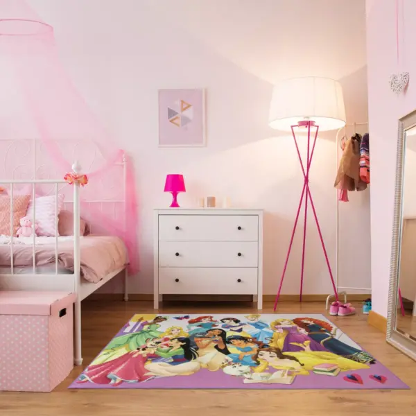 60"x84" Disney Princess Party Rug