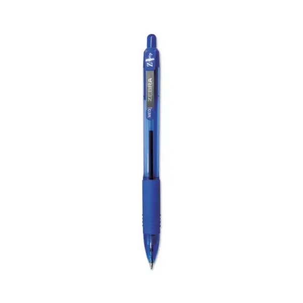 Zebra Z-Grip Ballpoint Pen, Medium- Blue Ink (24 Per Pack)