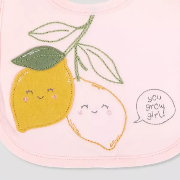 Baby Girls' 3pk Lemon Bib - Just One You® made by carter's Yellow One Size