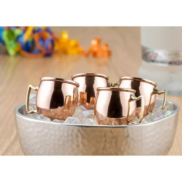 Old Dutch 2oz 8pk Copper Moscow Mule Shot Mugs