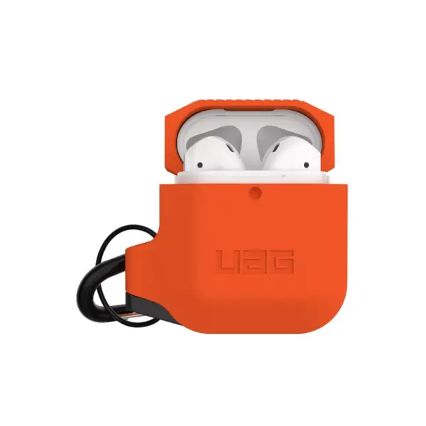 Urban Armor Gear (UAG) Apple Airpods (1st/2nd Gen) Silicone Case - Orange/Gray