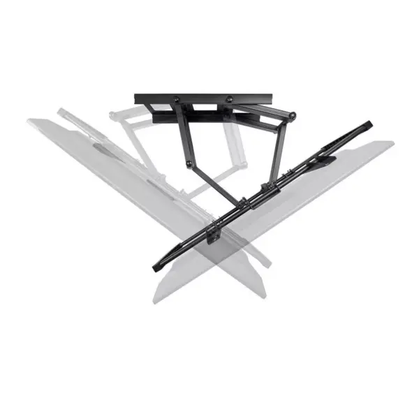 Monoprice Stable Series Full-Motion Articulating TV Wall Mount Bracket - Black | No Logo For TVs 60in to 100in, Max Weight 178lbs, VESA Up to 900x600