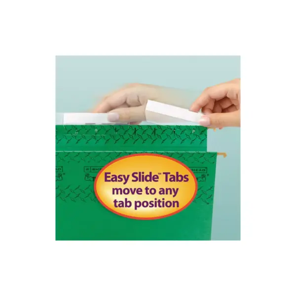 Smead Tuff Hanging Folder with Easy Slide Tab Letter Green 18/Pack 64042