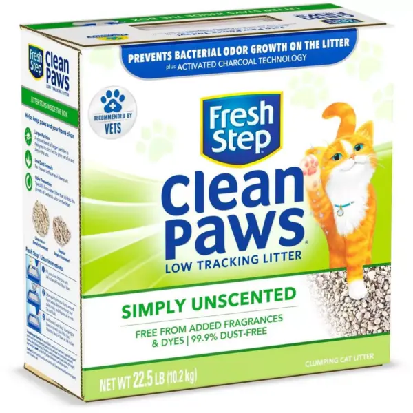 Fresh Step - Clean Paws Unscented Clumping Cat Litter - 22.5lb