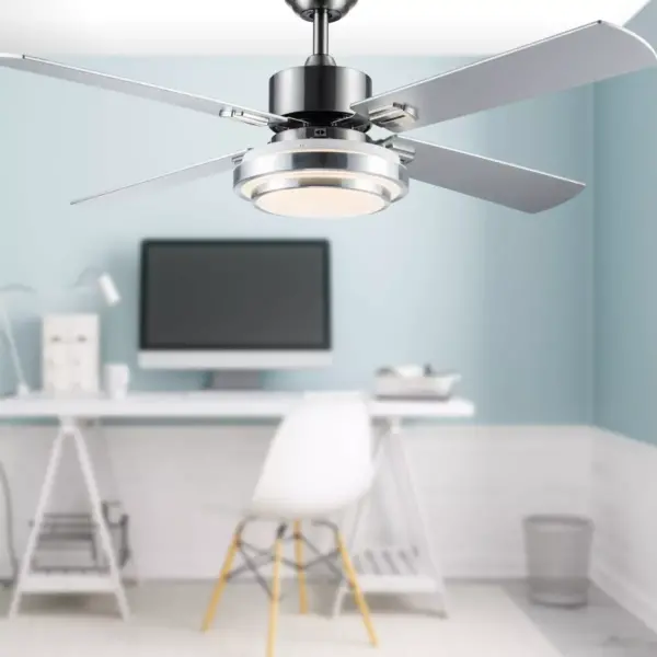 51" LED 4-Blade Soren Integrated Ceiling Fan - River of Goods