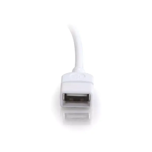 C2G 3m USB Extension Cable - USB 2.0 A to A - Male to Female - 10ft White - Type A Male - Type A Female - 9.84ft - White