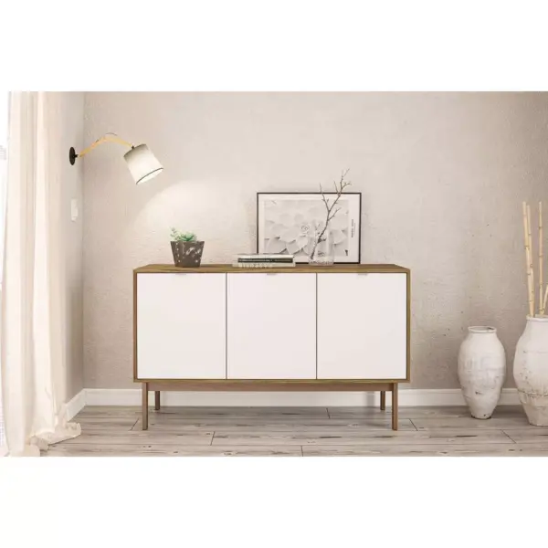 Sienna Sideboard Walnut and White - Chique