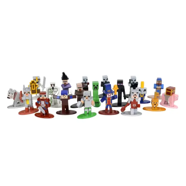 Jada Toys Nano Metalfigs Minecraft Die-Cast Figures 1.65" 20-Pack