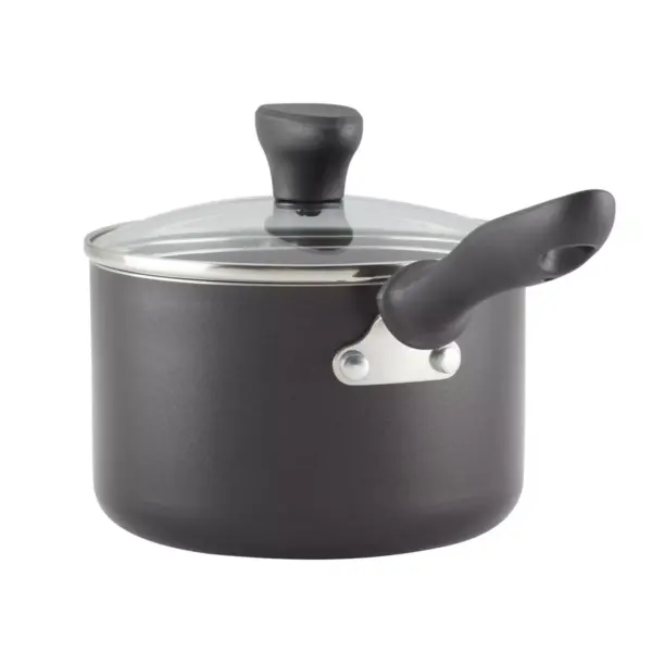 Farberware Reliance 2qt Aluminum Nonstick Covered Saucepan - Black