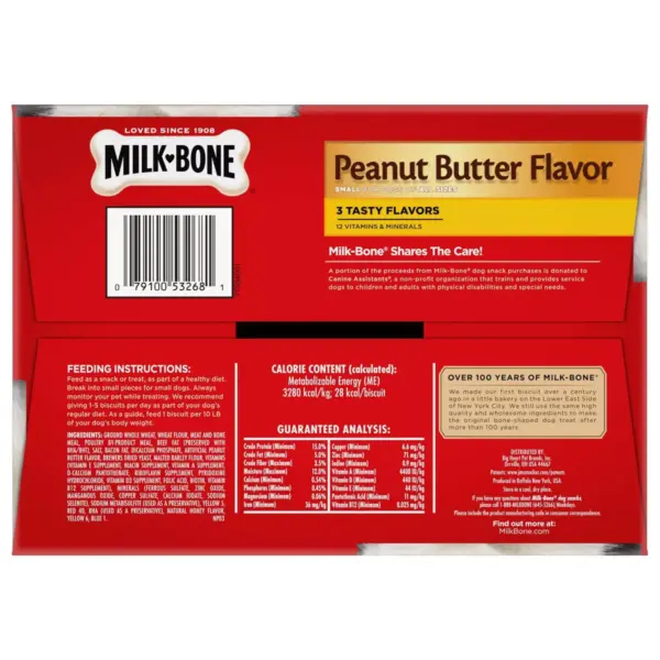 Milk-Bone Peanut Butter Flavor Dog Treats Variety Pack - Small/Medium - 7 lb.