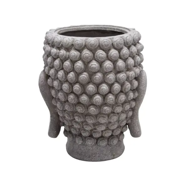 Buddha Head Planter Gray - Sagebrook Home