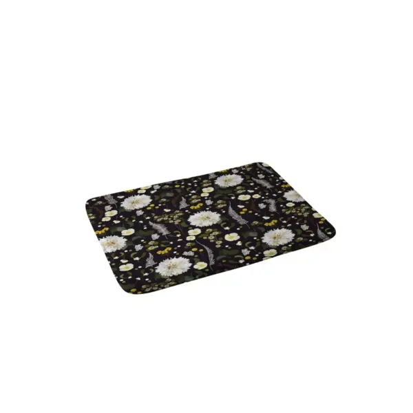 Iveta Abolina Ava Night Bath Mat Black - Deny Designs