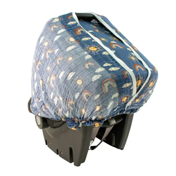 Bebe au Lait Muslin Car Seat Cover - Hello Sunshine