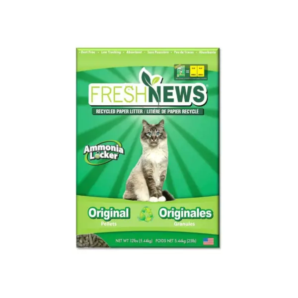 Fresh News Original Paper Pellet Cat Litter - 12lb