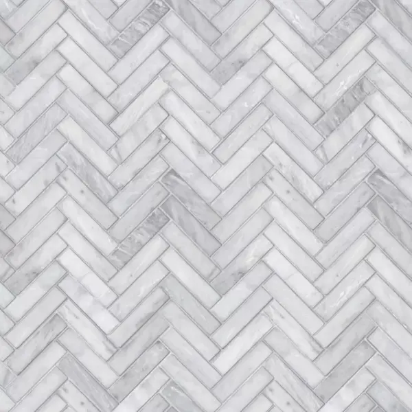 Marble Herringbone Tile Peel & Stick Wallpaper Gray - Threshold™