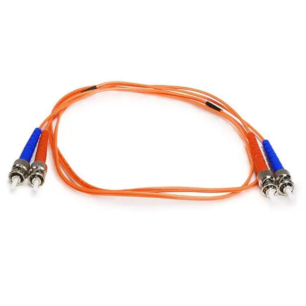 Monoprice Fiber Optic Cable - 1 Meter - Orange | ST to ST, OM1, 62.5/125 Type, Multi Mode, Duplex