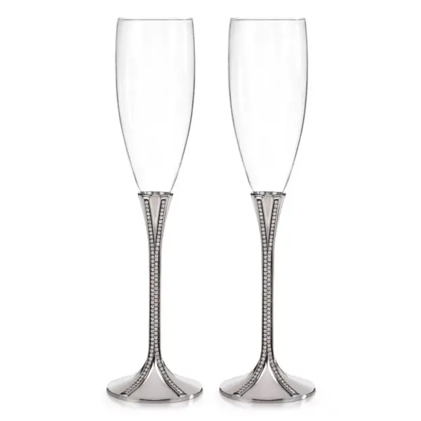 6oz Zippered Elegance Flute Drinkware Clear - Hortense B. Hewitt