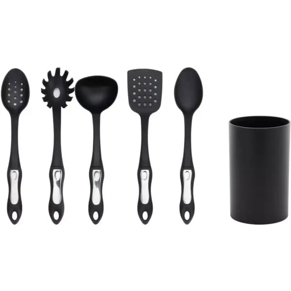 Hamilton Beach 6pc Soft Touch Utensil Set - Black