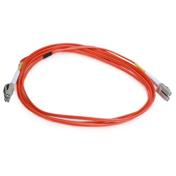 Monoprice Fiber Optic Cable - 3 Meter - Orange | LC to LC, OM2, 50/125 Type, Multi Mode, Duplex