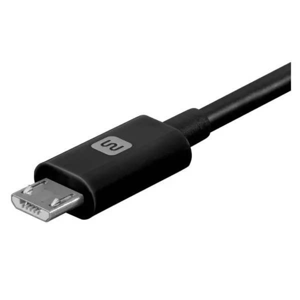 Monoprice USB-A to Micro B Cable - 10 Feet - Black, Polycarbonate Connector Heads, 2.4A, 22/30AWG - Select Series