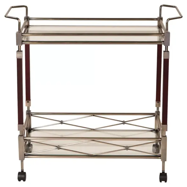 Melrose Serving Cart Antique Brass - OSP Home Furnishings