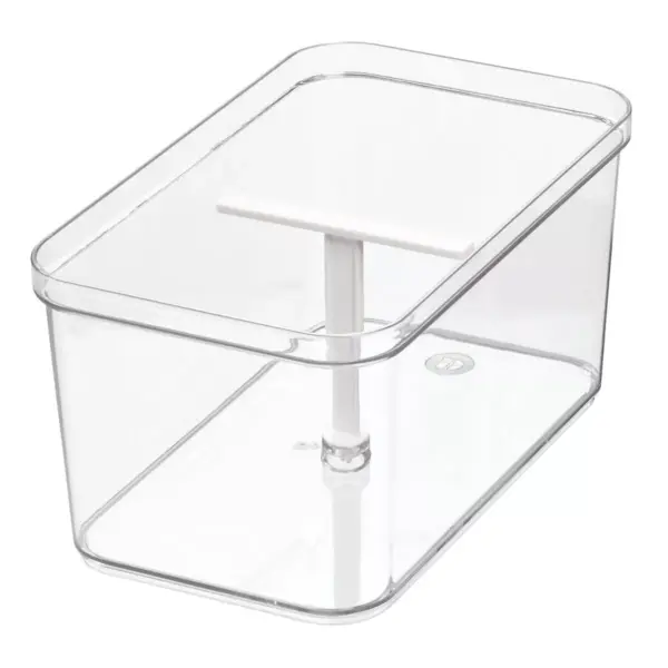 iDESIGN Crisp Deep Drawer Bin with T-Handle Clear