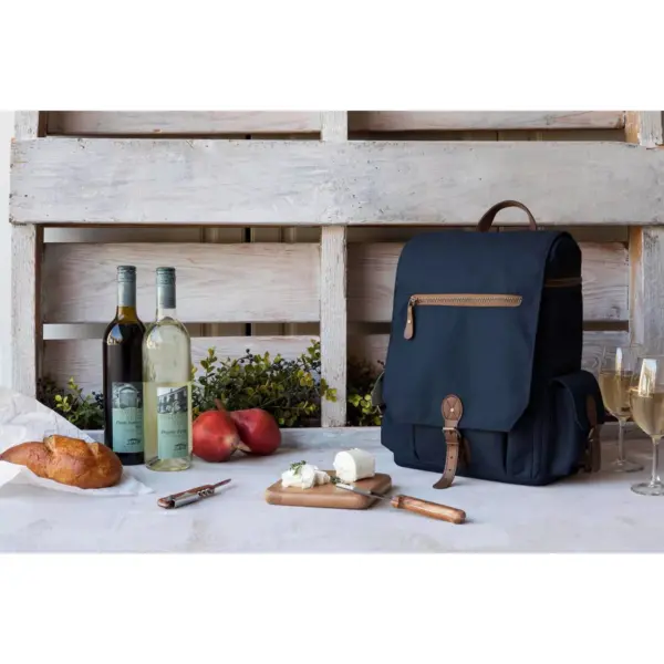 Picnic Time 11qt Wine Aficionado Travel Set Blue