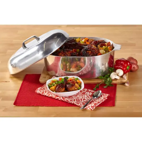 Imusa 15" Cajun Classic Oval Aluminum Roaster