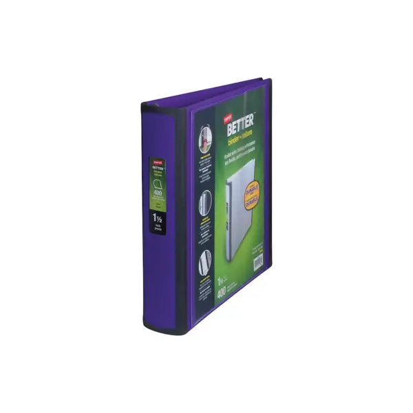 Staples 1.5" 3-Ring Better Binder Purple (19061) 827604