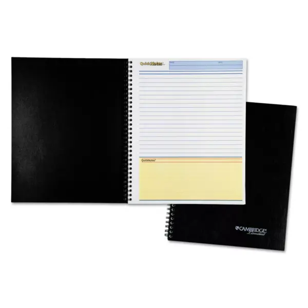 Cambridge Side Bound Guided Business Notebook QuickNotes 11 x 8 1/2 80 Sheets 06066