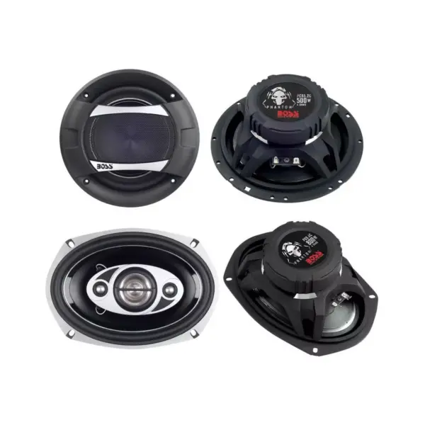 Boss PC65.2C 6.5" 500W 2-Way + 2) Boss P694C 6x9" 800W 4-Way Car Speakers