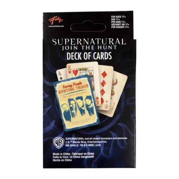 Just Funky Supernatural Collectibles | Supernatural Playing Cards | TV Series Merchandise