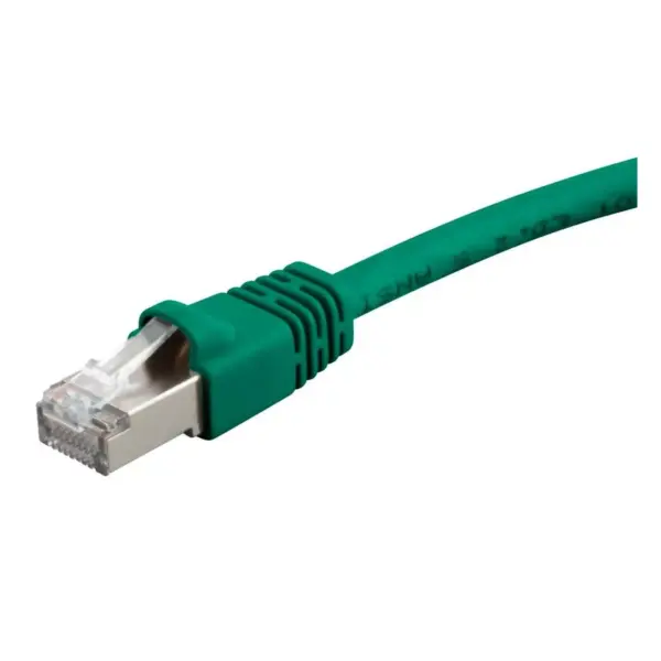 Monoprice Cat6A Ethernet Patch Cable - 20 Feet - Green | Network Internet Cord - RJ45, 550Mhz, STP, Pure Bare Copper Wire, 10G, 26AWG