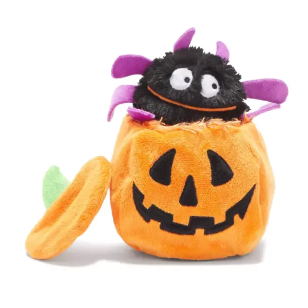 Bark Eek-A-Boo Pumpkin Dog Toy