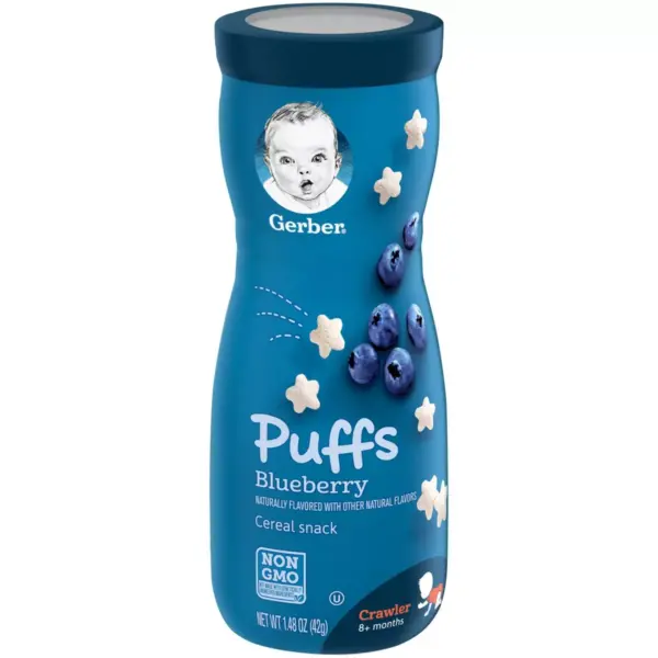 Gerber Puffs Blueberry Non-GMO Cereal Snack - 1.48oz