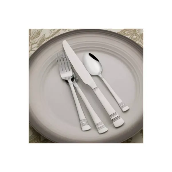 International 34pc Stainless Steel Kensington Silverware Set