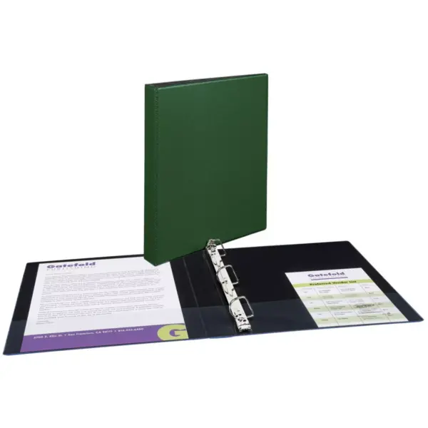 Avery Durable Binder with Slant Ring, 1 Inch, Green