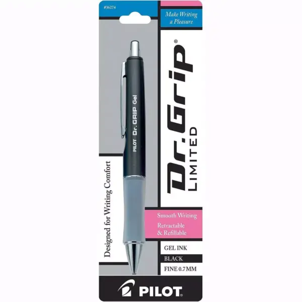 Pilot Pen Gel Retractable Black Ink/Assorted Barrel 36274