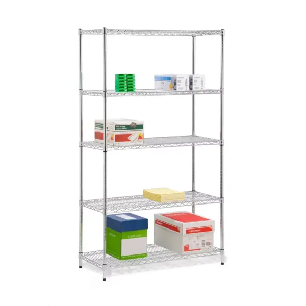 Honey-Can-Do 5 Tier Storage Rack 800lb Silver