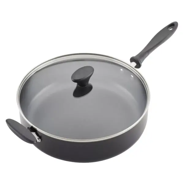 Farberware Reliance 6qt Covered Saute Pan with Helper Handle Black