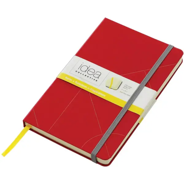 TOPS Journal Notebook Elastic Band Wide Ruled 8-1/4"x5" Red 56873