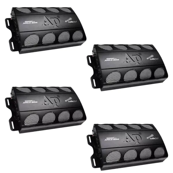 AudioPipe 4 x APCLE-2002 2 Channel 1000 Watt Car Audio Speaker Subwoofer Sound System Power Amplifier Amp (4 Pack)