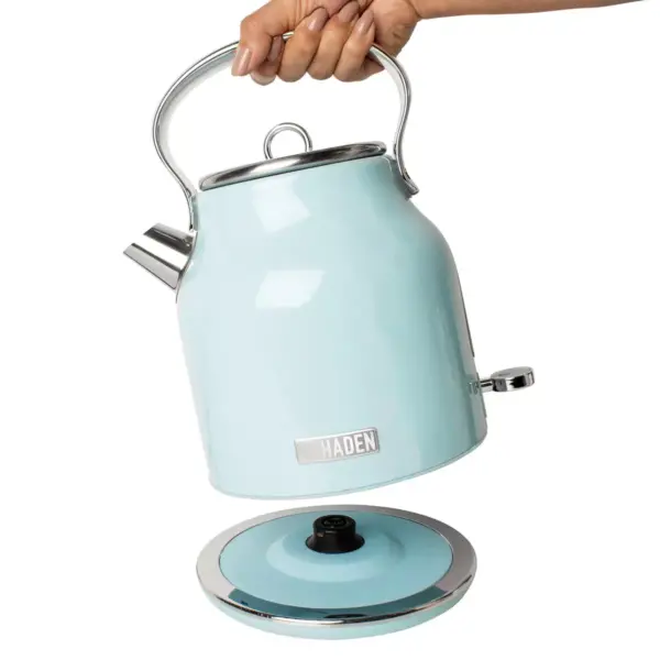 Haden Heritage 1.7L Stainless Steel Electric Kettle - Turquoise