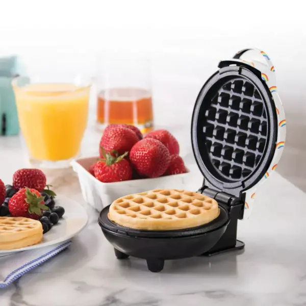 Dash Mini Waffle Maker Rainbow Print