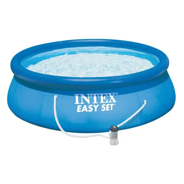 Intex 15 x48" Inflatable Pool with Ladder, Pump and Deluxe Pool Maintenance Kit